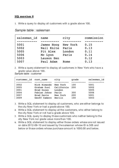 w3resources|SQL Exercises, Practice, Solution .